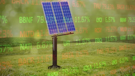 Animación-De-Datos-Financieros-Sobre-Paneles-Solares.