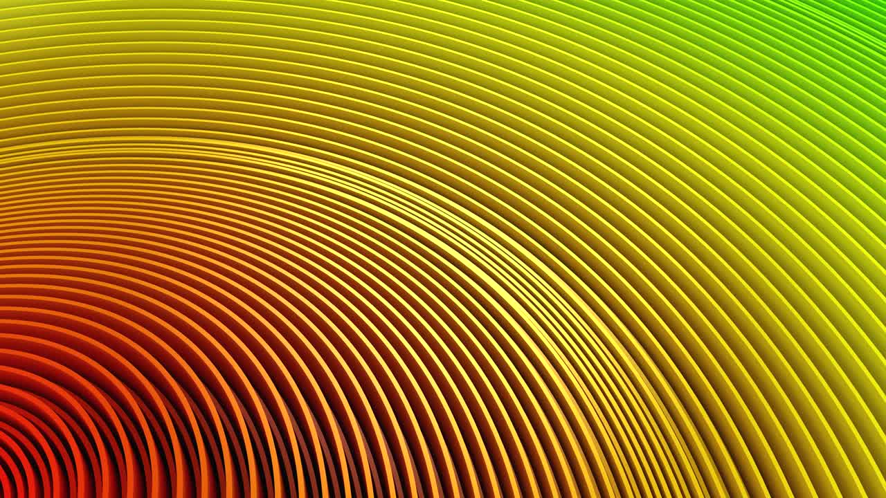 los círculos forman una onda.