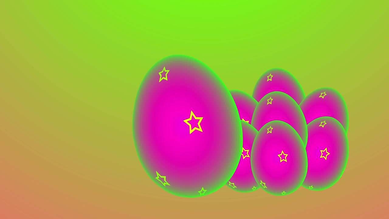 4k 다채로운 달 애니메이션 loopable