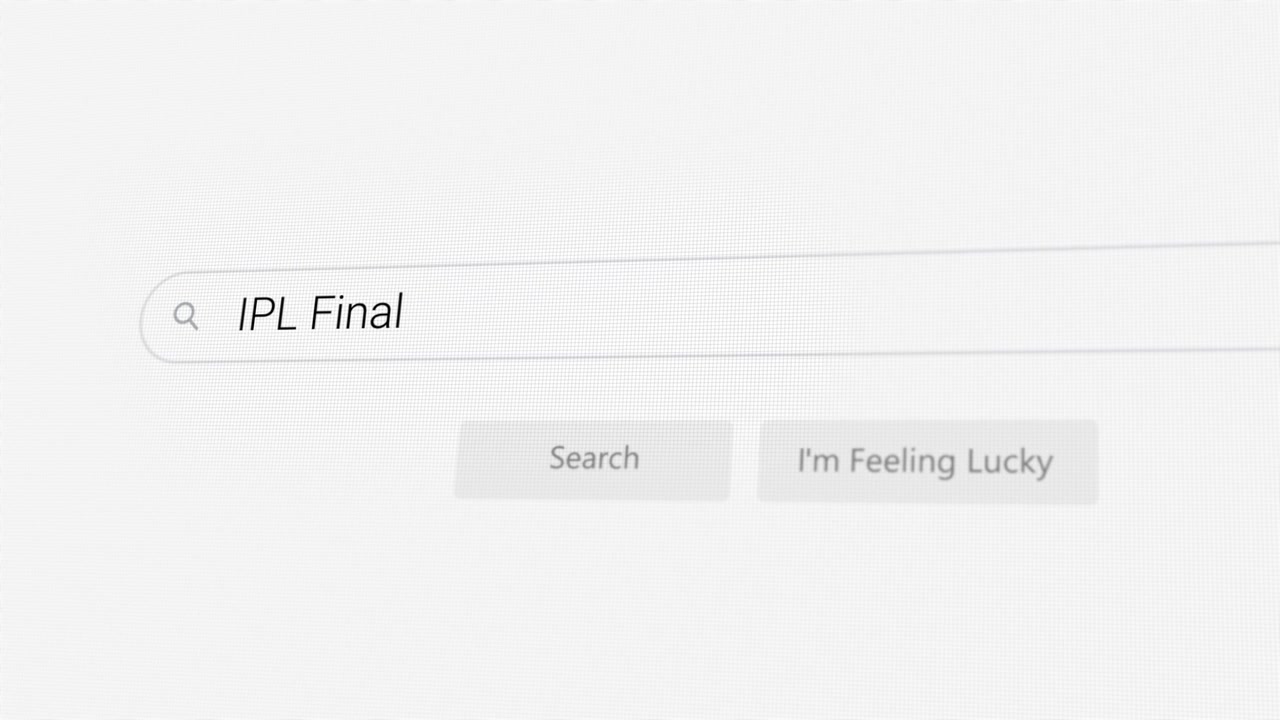 Ricerca della finale IPL sul browser Internet