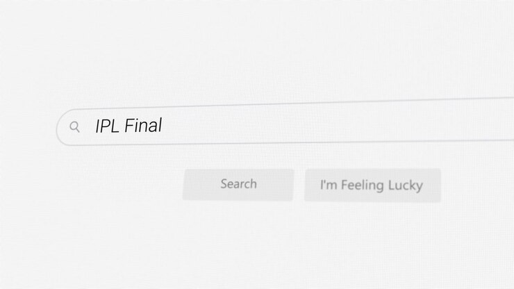 Searching for IPL Final on Internet browser
