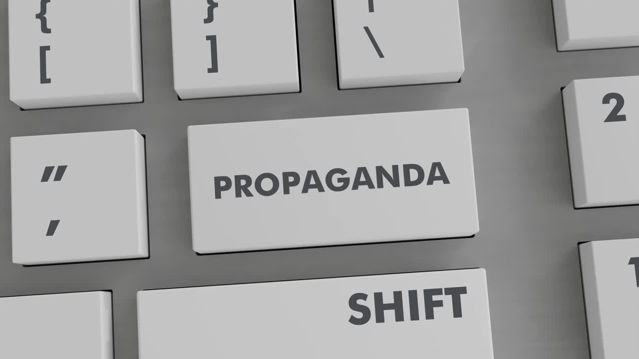 pulsación del botón de propaganda en el teclado