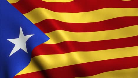 catalonia estalada national flag seamless loop