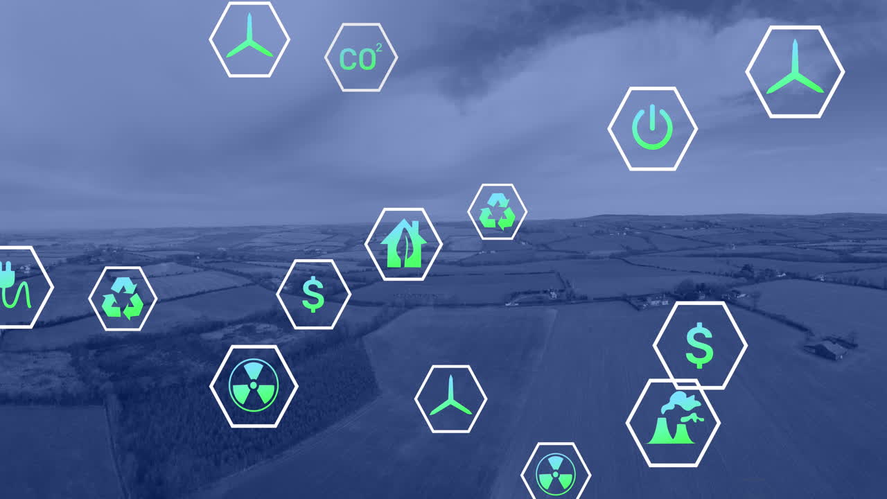 생태 아이콘의 애니메이션과 풍경에 대한 데이터 처리