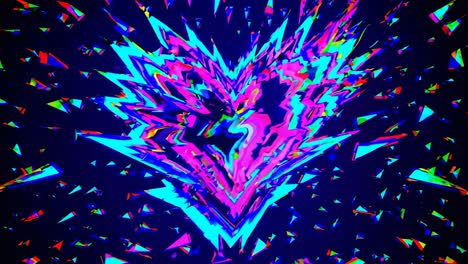abstract exploding heart