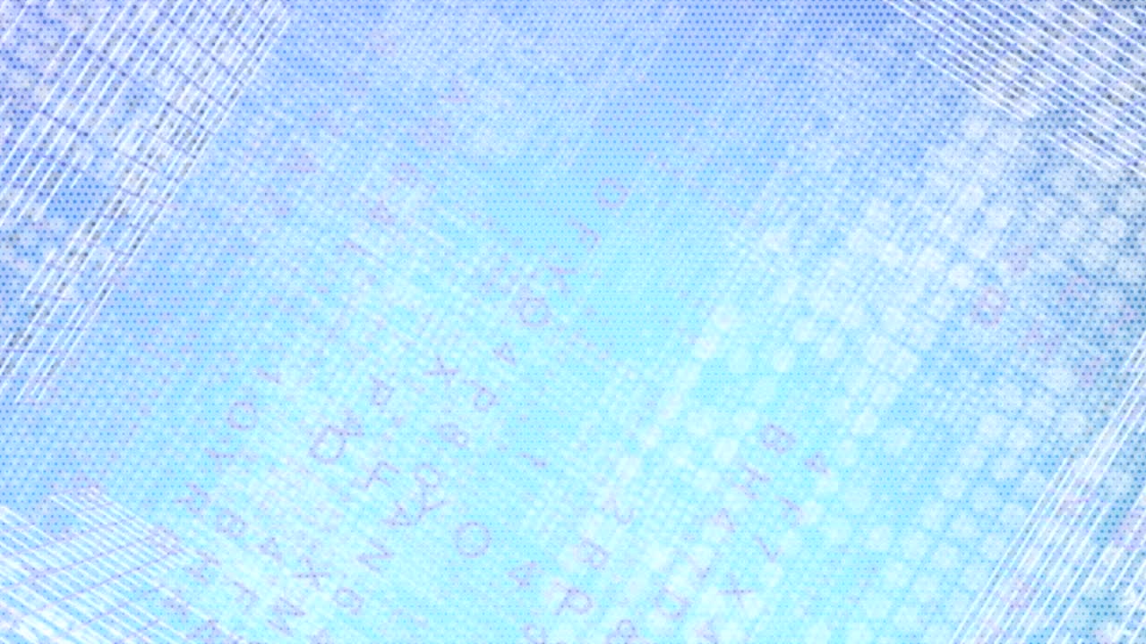 매트릭스 스타일을 보여주는 애니메이션 움직이는 배경 무작위로 생성 된 단어 글자 숫자 글 문자 및 기호