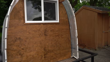 homless hut tiny home in michigan