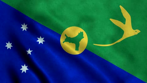 4k seamless loopable flag of christmas island