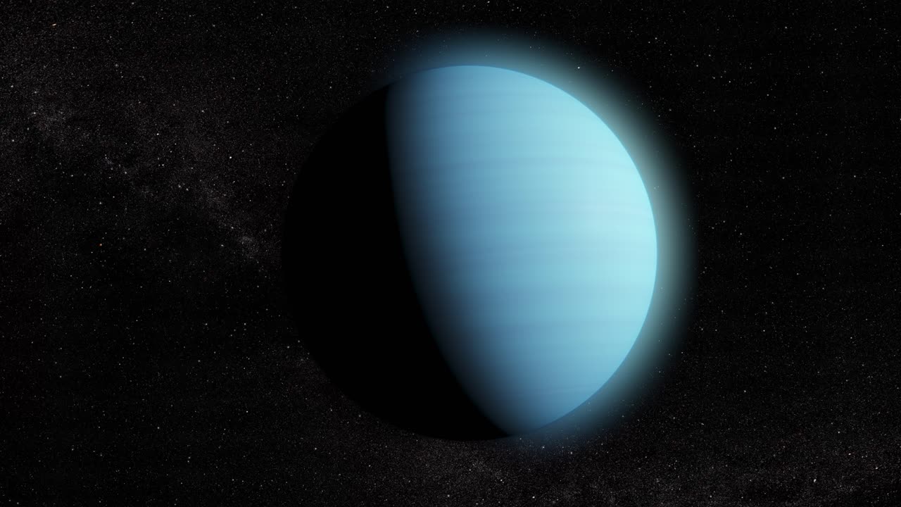 el planeta urano en el espacio
