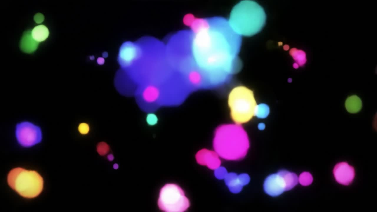 추상적인 다채로운 보케 조명