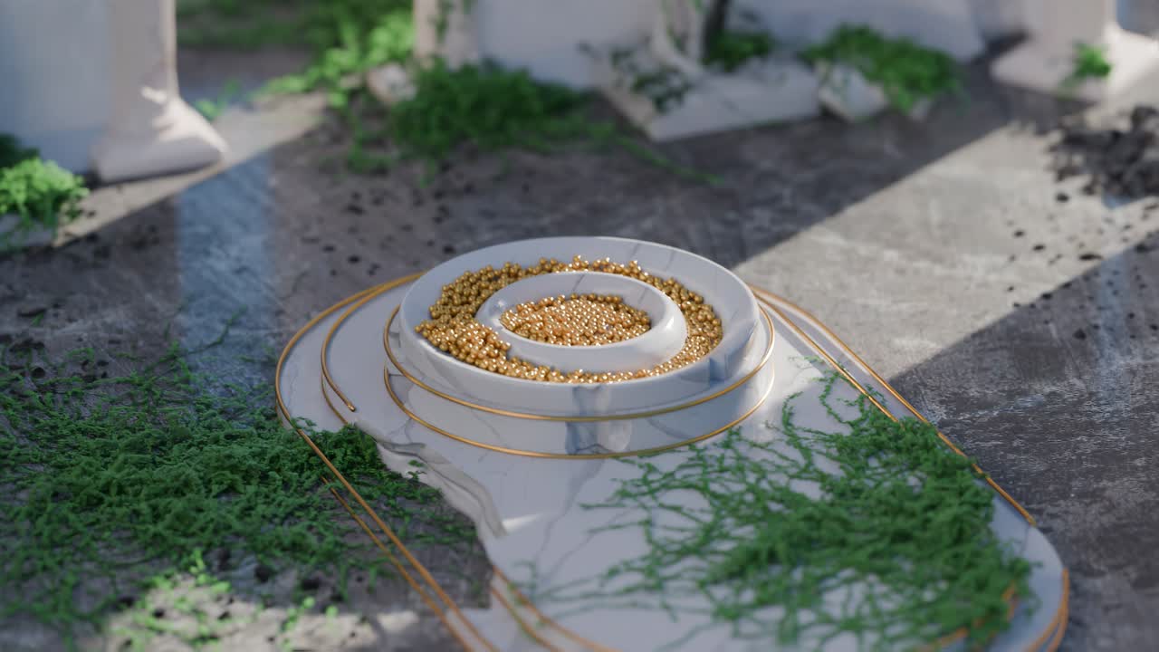 추상적인 대리석과 금 디자인