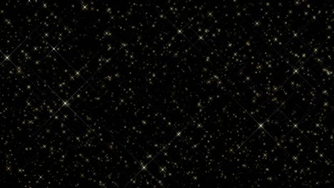 4k shining falling stars. looped overlay