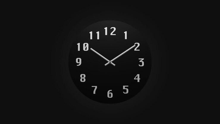 Clock Counting Down 24 Hour Day Fast Speed Time-lapse 4K HD