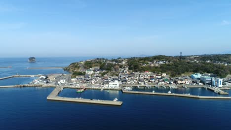 landscape of yobuko town in japan