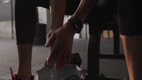 cross training at a gym