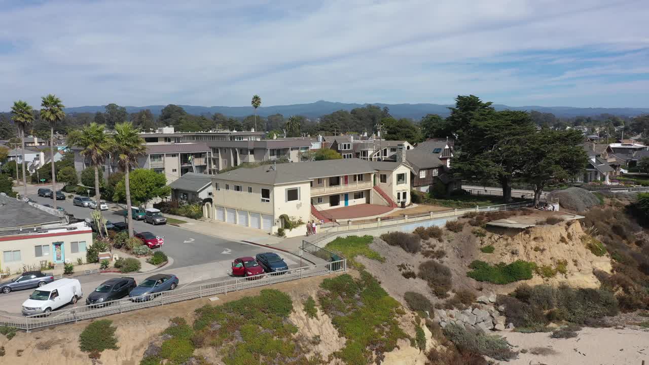 모래 해변 의 공중 사진