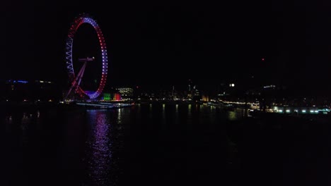 london eye at night england united kingdom