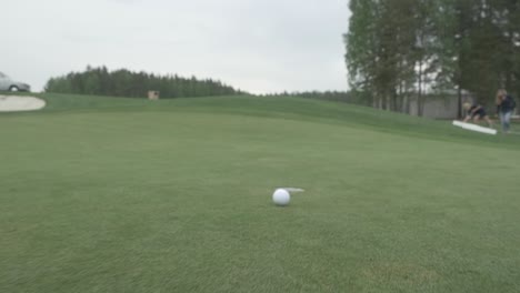 golfing on a beautiful summer day