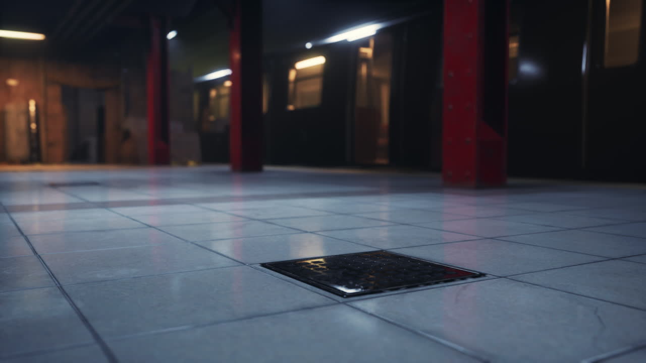 el pasaje subterráneo oscuro y vacío