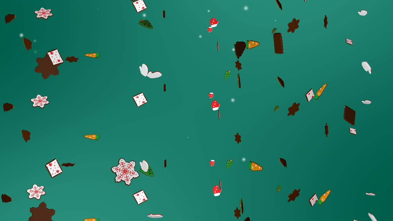 3d 쿠키, 다양한 쿠키, 비, 크리스마스 장식