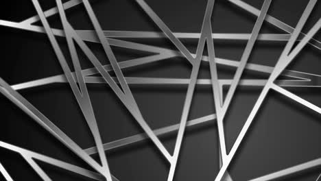 patrón de cuadrícula metálica plateada fondo de movimiento técnico abstracto