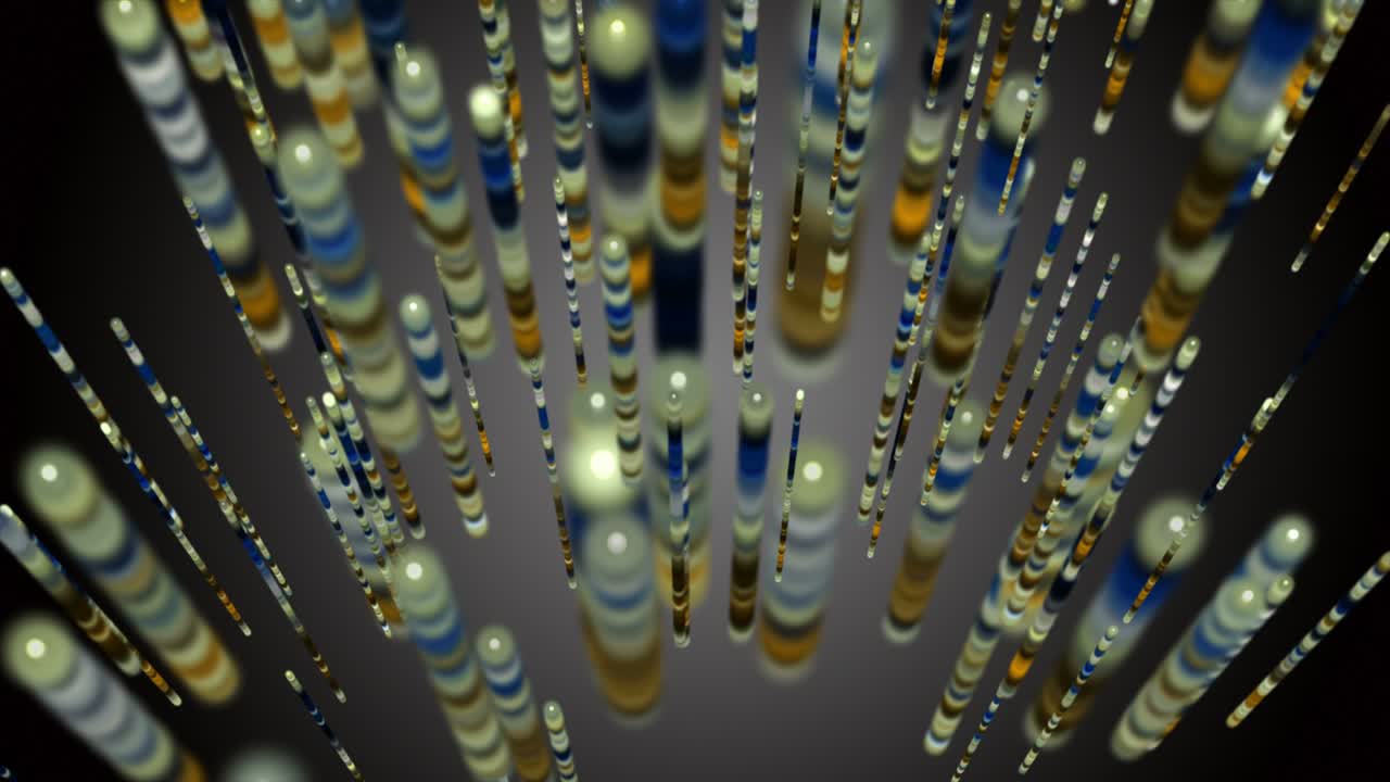 animación futurista con objeto de franja brillante en cámara lenta, 4096x2304 bucle 4k