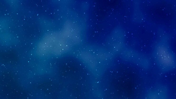Cielo notturno rotante pieno di stelle.