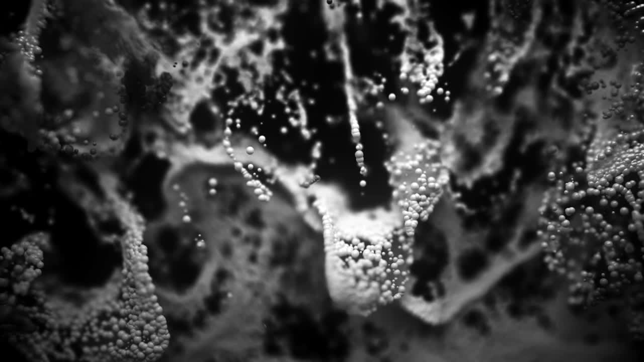 simulación de explosión de partículas de polvo.