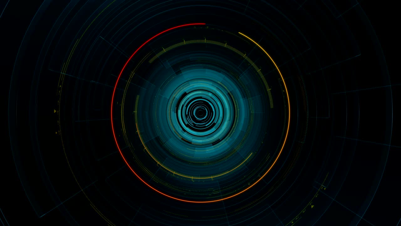 4k bucle tecnológico futurista abstracto fondo gráfico de movimiento