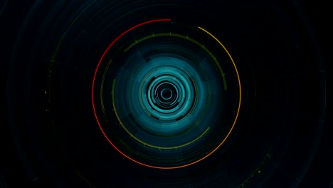 4k bucle tecnológico futurista abstracto fondo gráfico de movimiento