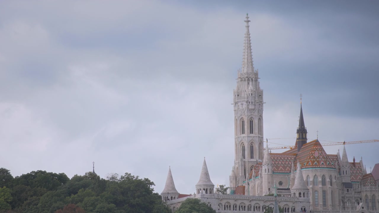 Lavori di costruzione nel quartiere storico di Budapest