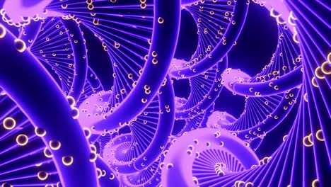 rendering 3d abstracto de la doble hélice del adn
