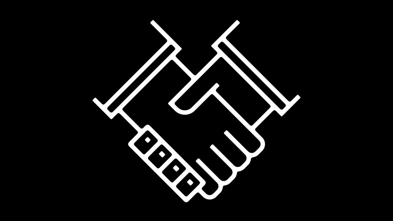 Legal Contracts Line Icon Animation with Alpha