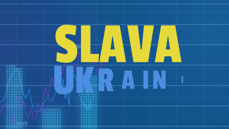 Animation-Der-Datenverarbeitung-über-Dem-Text-Von-Slava-Ukraine