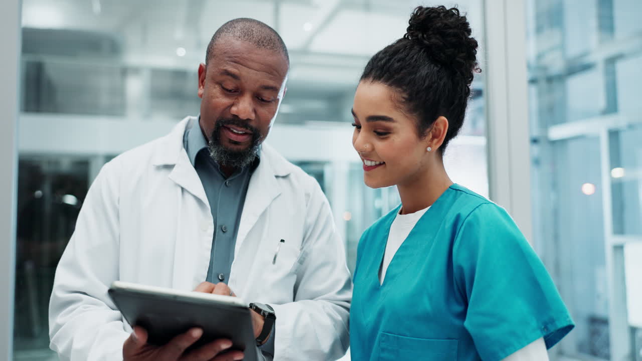 Medical professionals discussing patient care