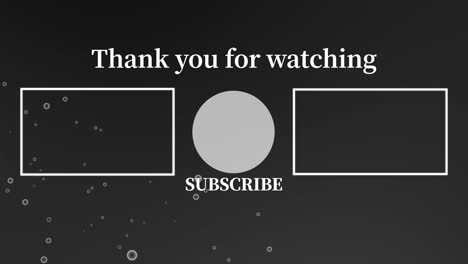 gradation bubbles particles end card motion graphics