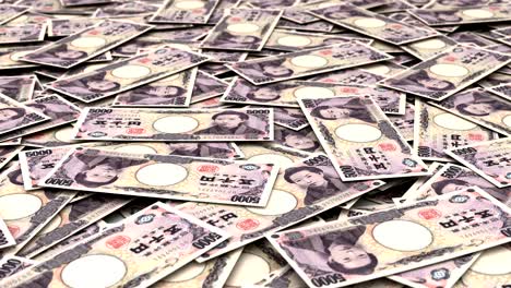 stack of japanese yen