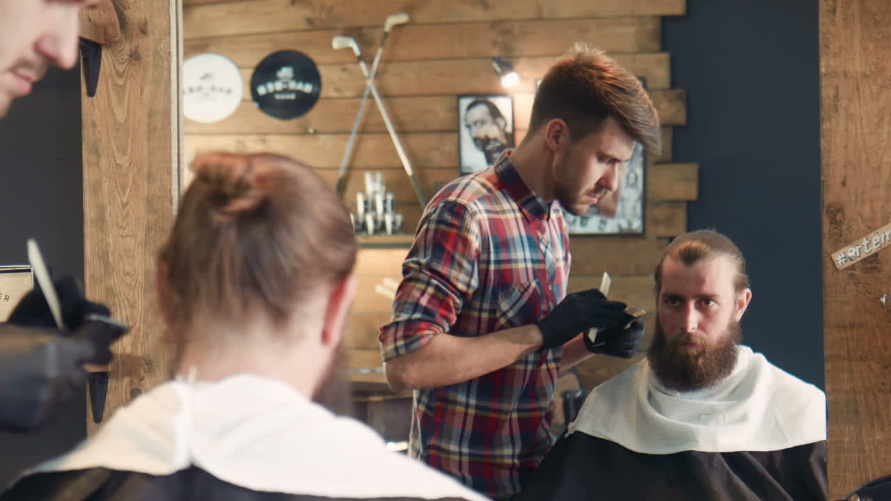 Barber shop scene