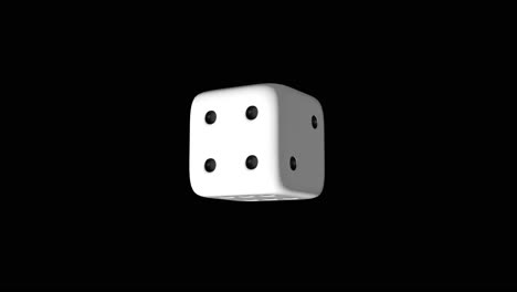 3d dice rolling randomly on black background