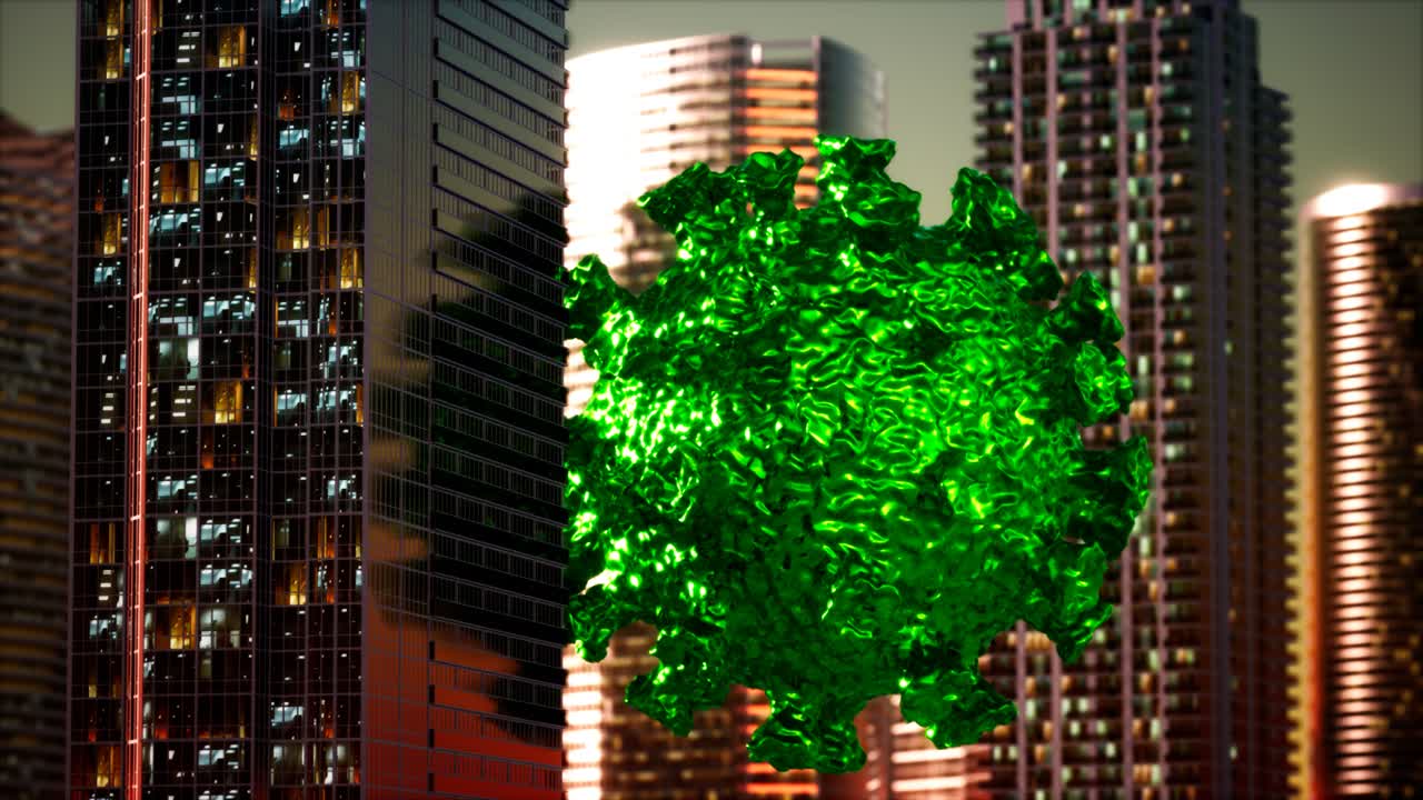 코로나바이러스 감염으로 인한 격리로 인한 빈 도시