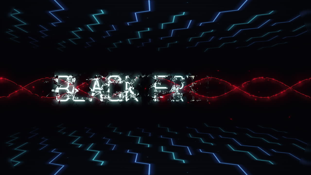 hud 요소가 있는 컴퓨터 화면의 검은 금요일