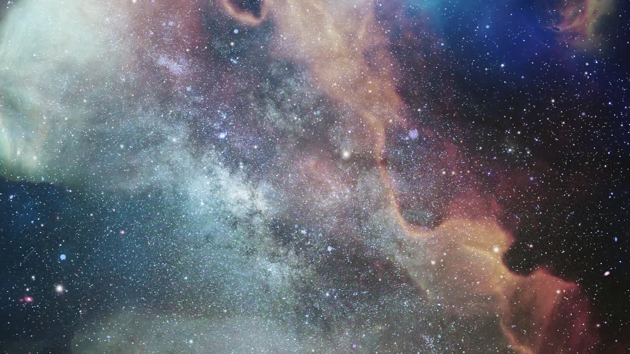 galaxia nebulosa moviéndose a través del espacio