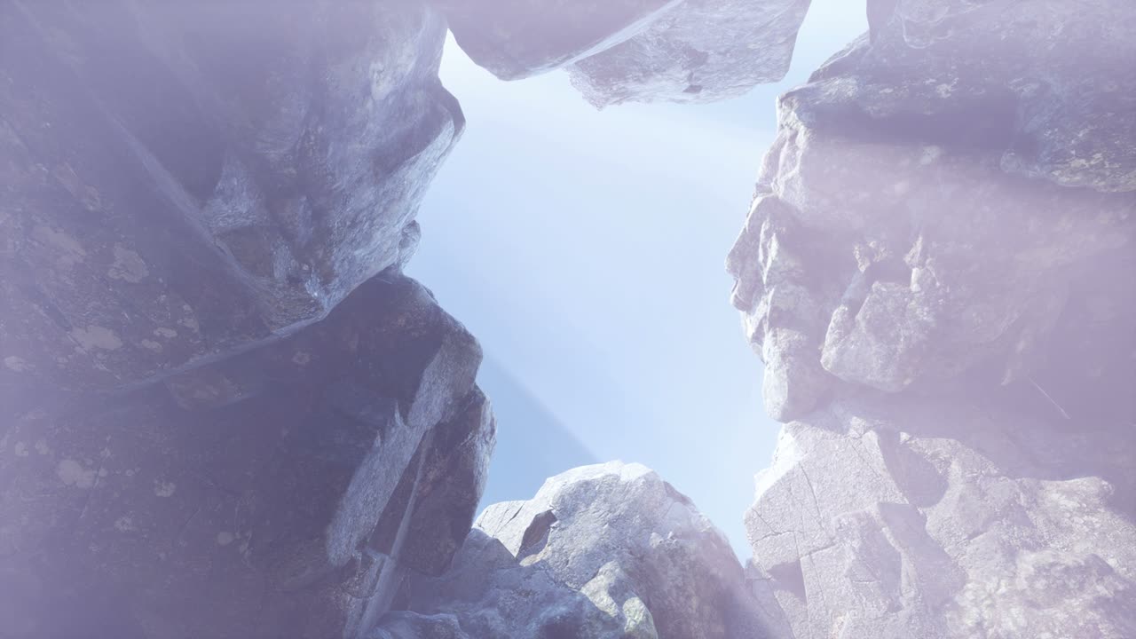 신비한 동굴 안의  ⁇ 빛