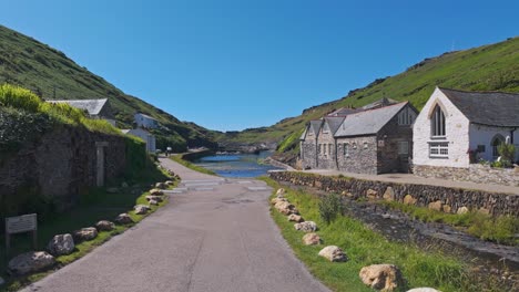 valency river at boscastle, cornwall, uk