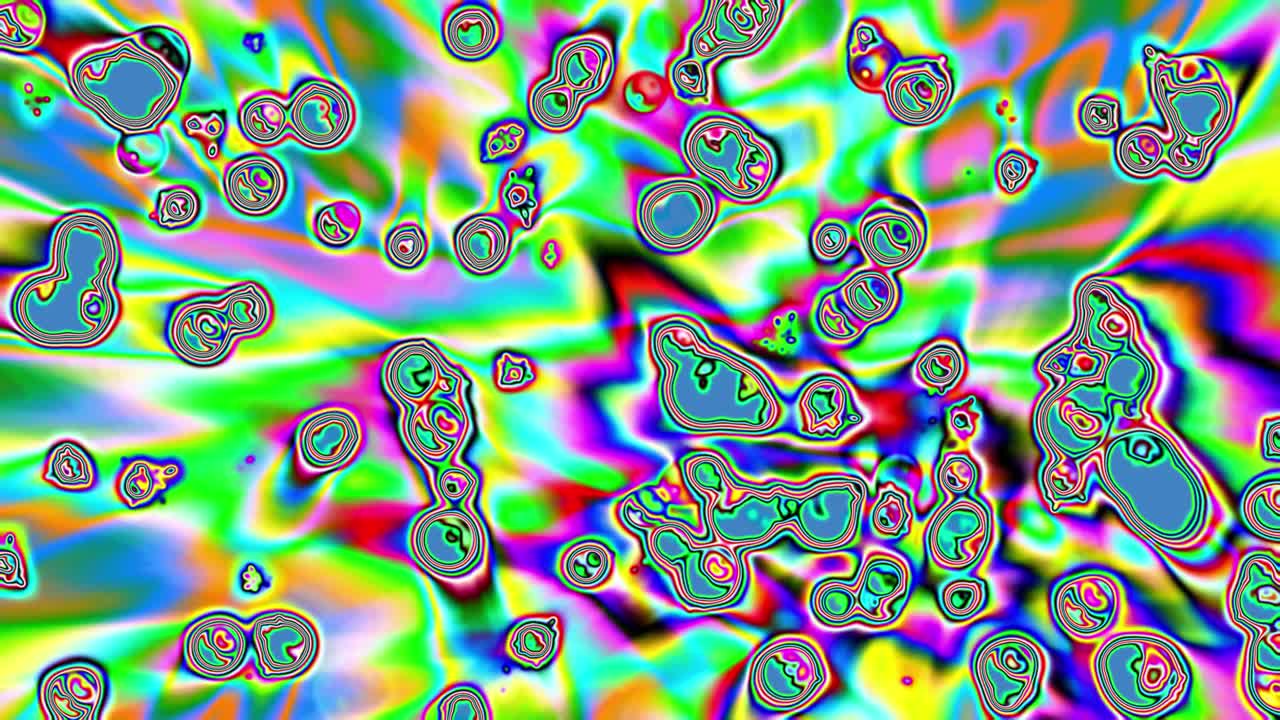 el fondo de movimiento abstracto de la burbuja de color 4k