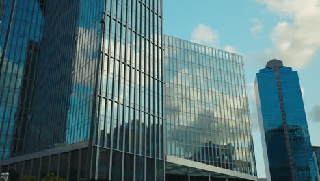 modern office buildings in cityscape
