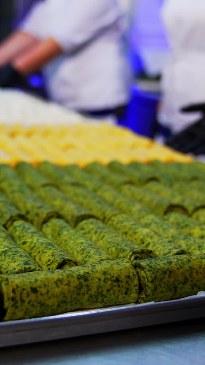 Preparing Baklava in a Kitchen
