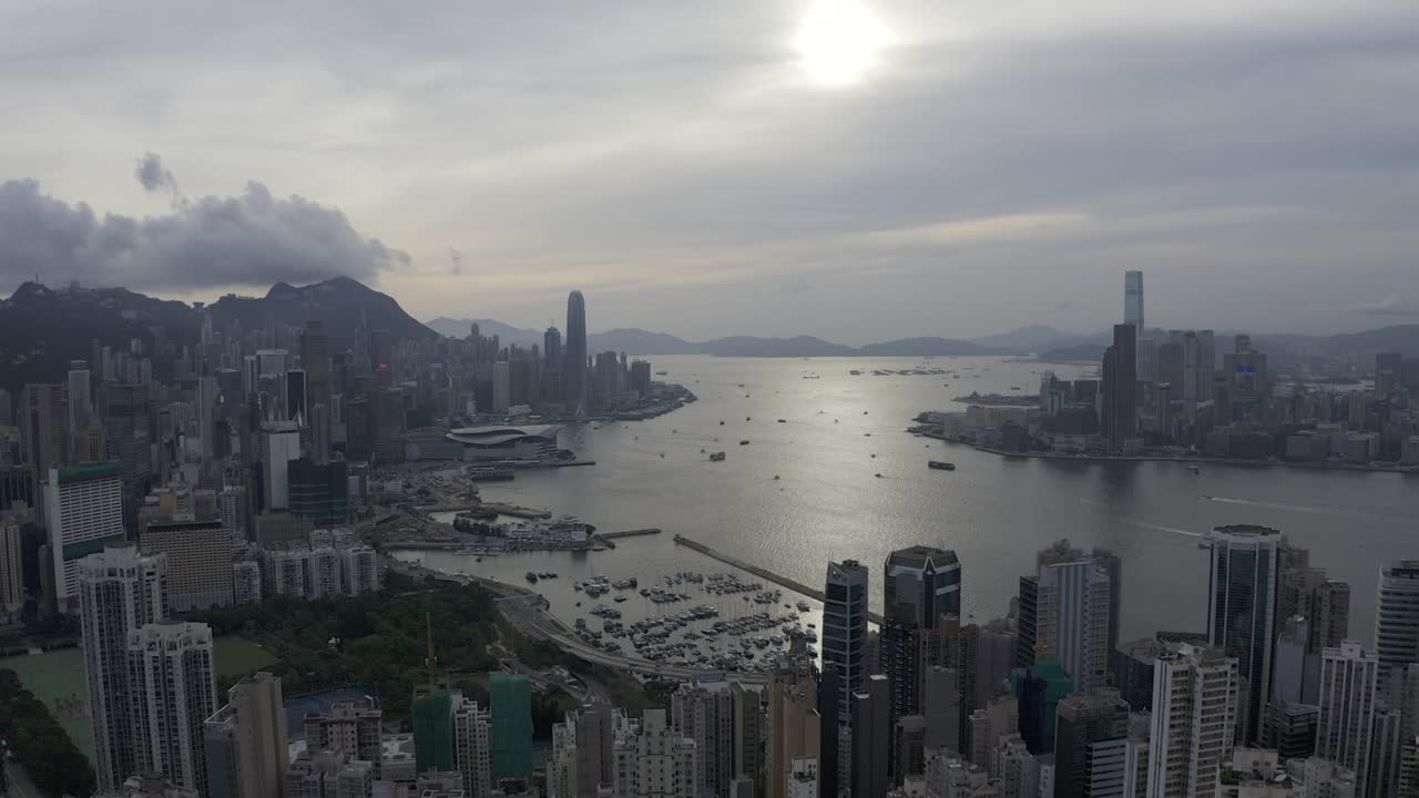 27 de junio de 2019 vista panorámica de hong kong