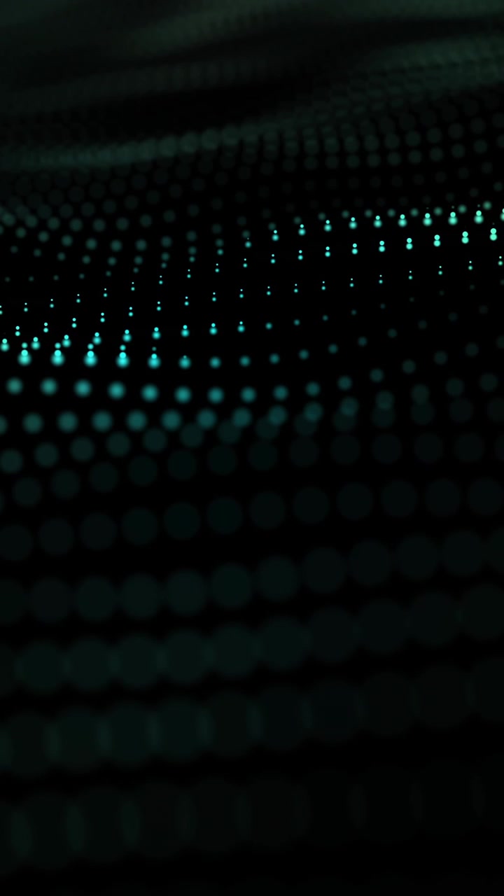 Animation of white spots moving on black background