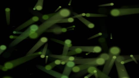 Black background with small green lights